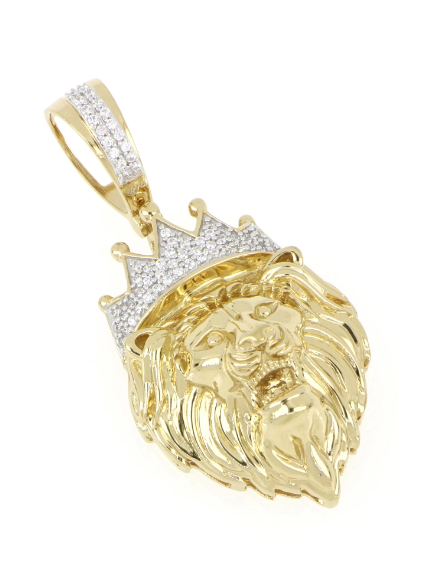 Diamond Lion Head pendant image 0