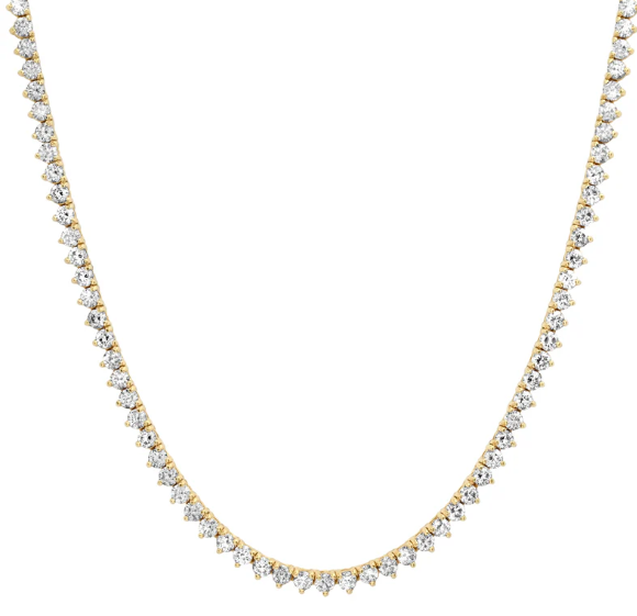 Diamond Three Prong Tennis chain image 0