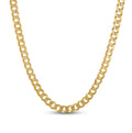 Solid Cuban Curb Link Necklace