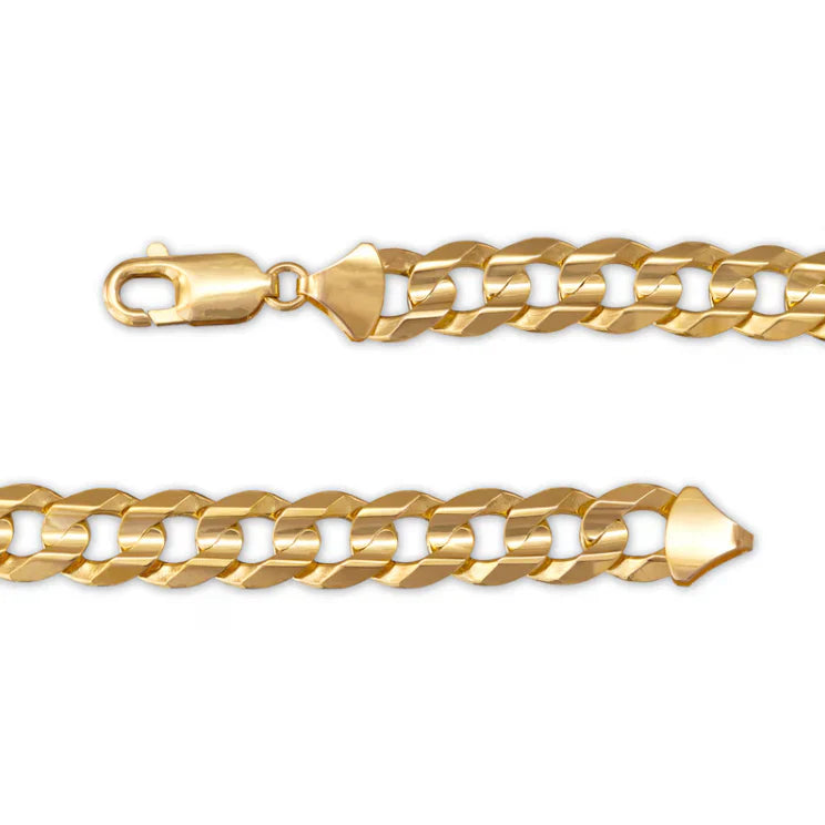 Solid Cuban Curb Link Necklace