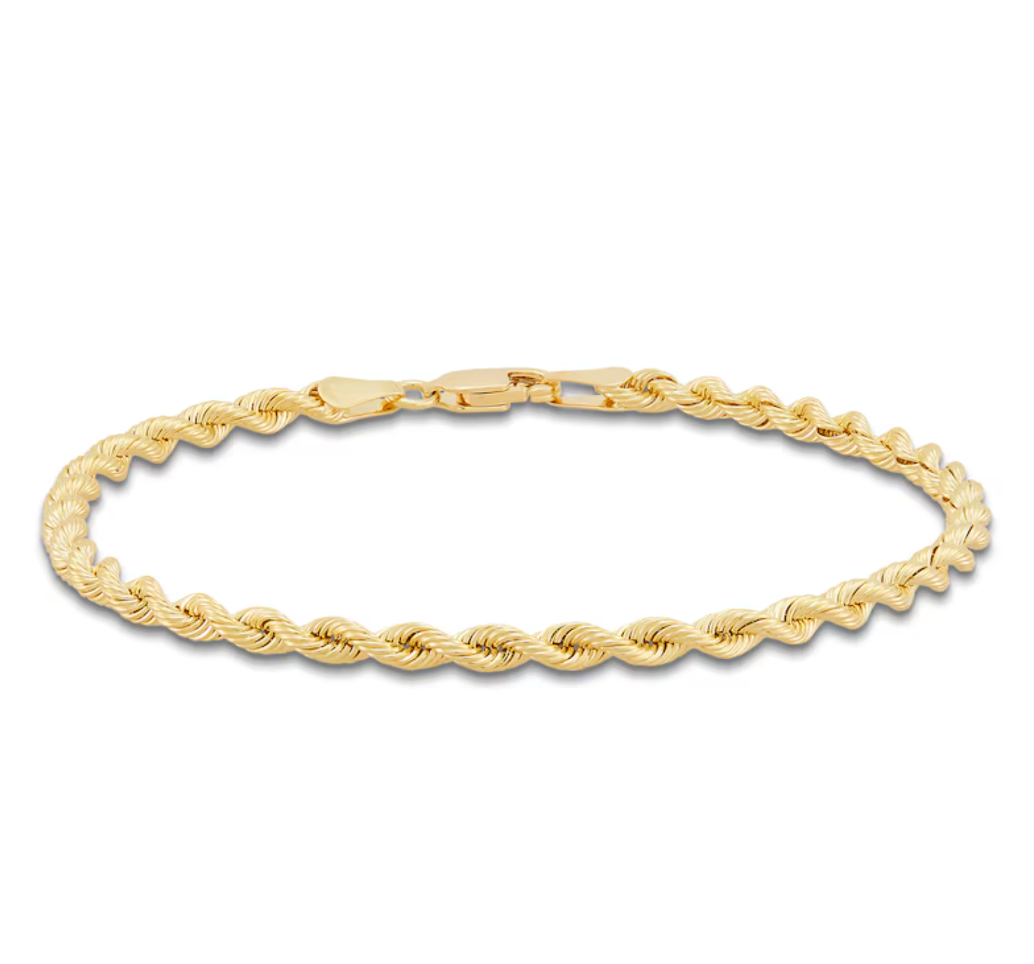 Solid Rope Bracelet Yellow Gold