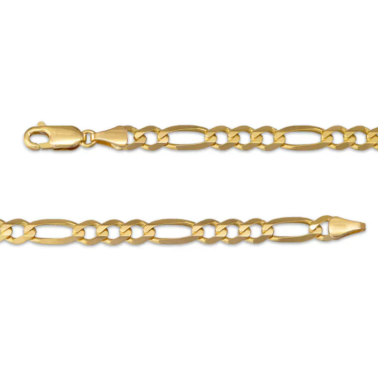 Solid Gold Figaro Necklace