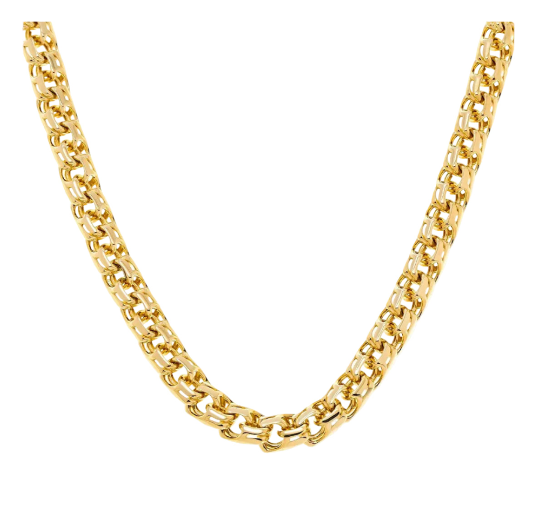Solid Gold Chino Necklace