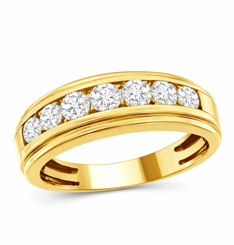 Men's 10k Diamond Wedding Band