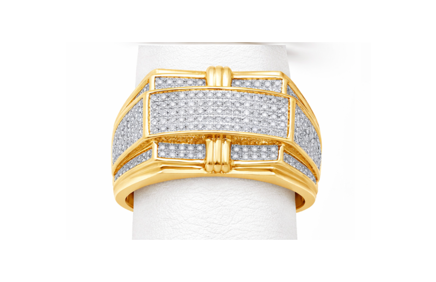 Men's 10k Gold Diamond Ring
