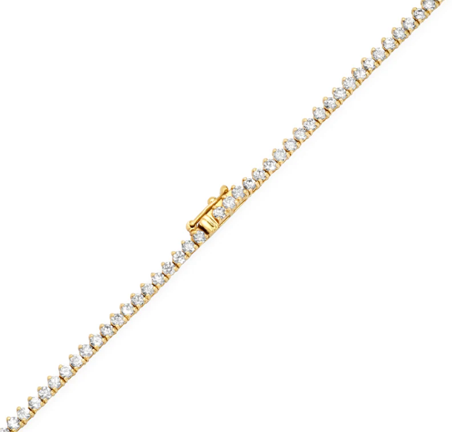 Diamond Three Prong Tennis chain image 2