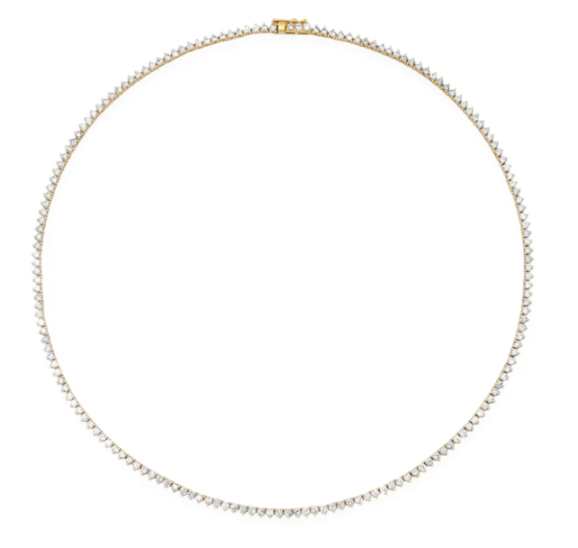 Diamond Three Prong Tennis chain image 1