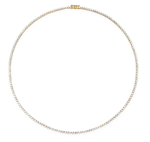 Diamond Three Prong Tennis chain image 1